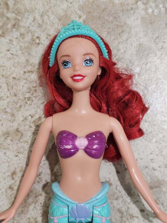 Disney Other - 2010 Mattel Disney Ariel Little Mermaid Swim Doll Red Hair Mermaid Tail Rare
